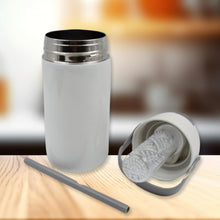 Stainless Steel Mug / Bottle Vacuum Insulated Cup With Handle, Small Cup & Straw (650 ML)