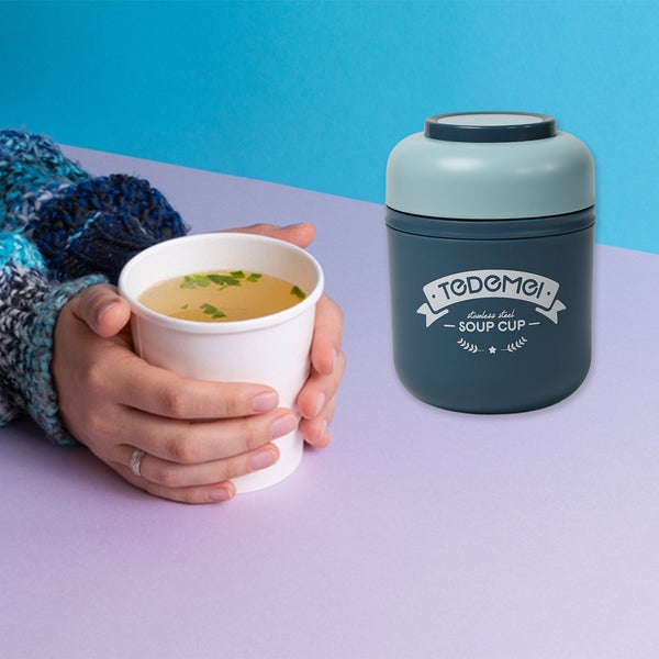 Steel soup cup