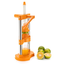 Manual juicer with handle for orange juice