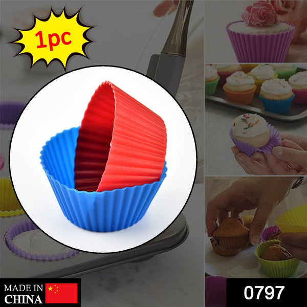 Cupcake mould in silicone, easy release.