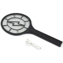 Mosquito racket with electric zap feature