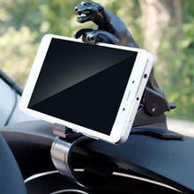 Jaguar-shaped phone clip for car use