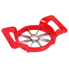 Efficient apple cutter, multi-color handle.