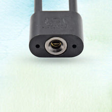 Mini padlock set with three keys for security.