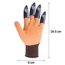 Green garden gloves with reinforced palms for protection