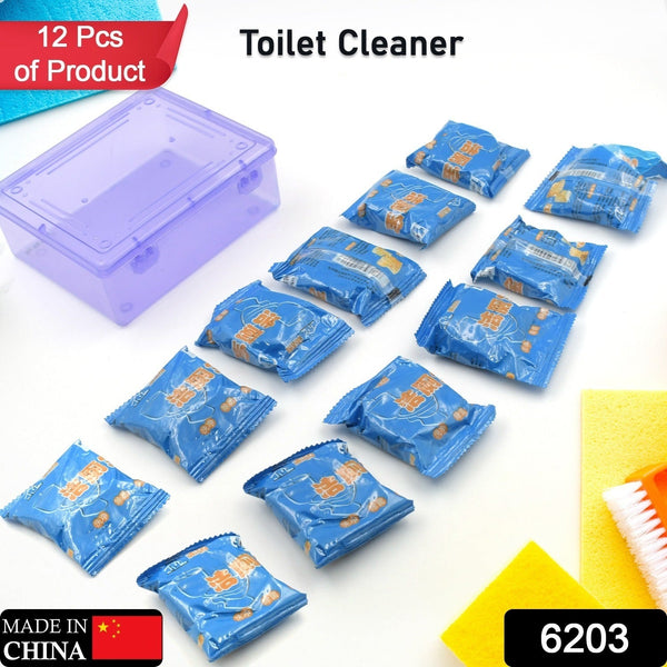 Toilet cleaning bubbles, effective decontamination, 12-pack.